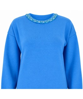 Rochie dreaptă royal din lână
